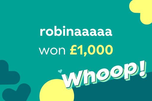 tombola winners story about robinaaaaa winning £1,000