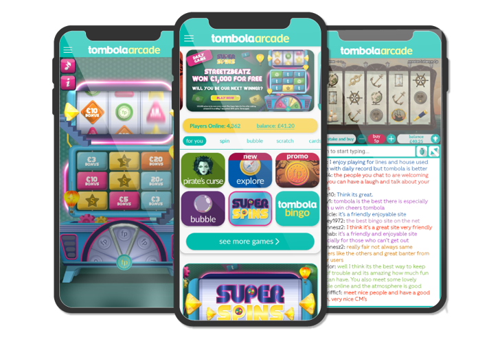 Play tombola arcade on mobile